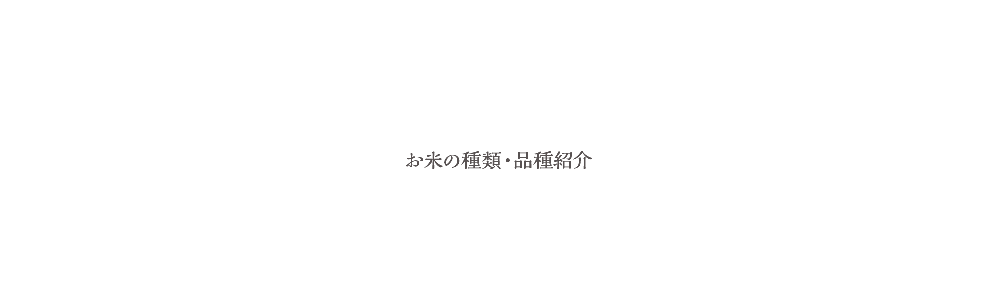 お米の種類・品種紹介